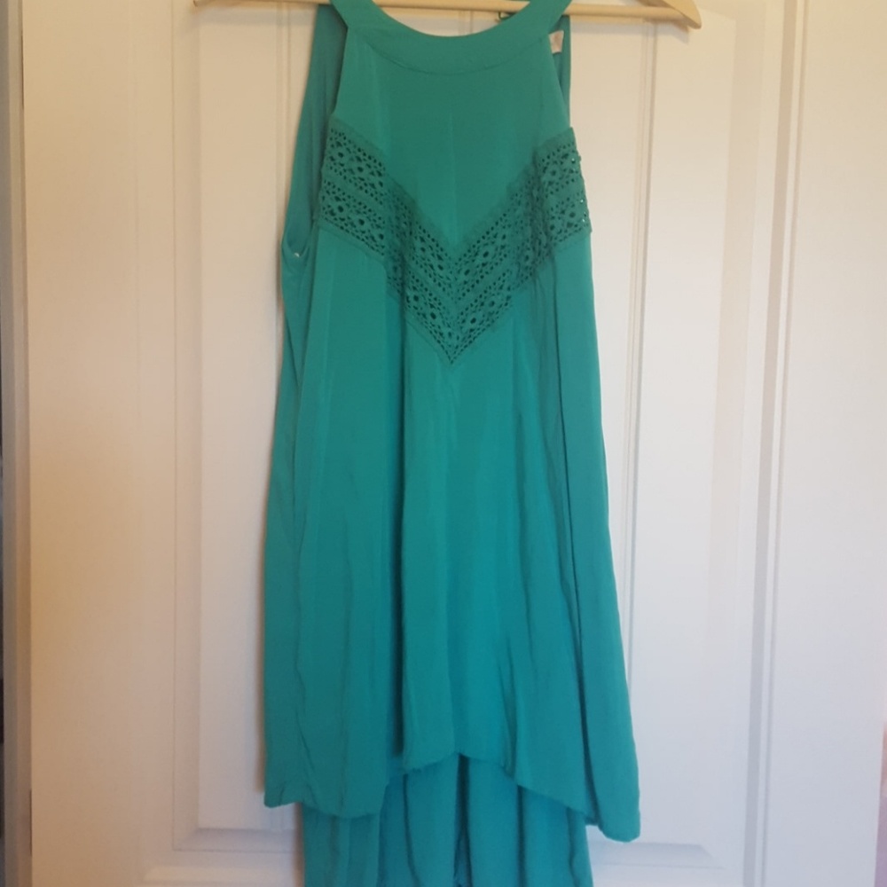 Alter'd State Girls teal sleeveless dress